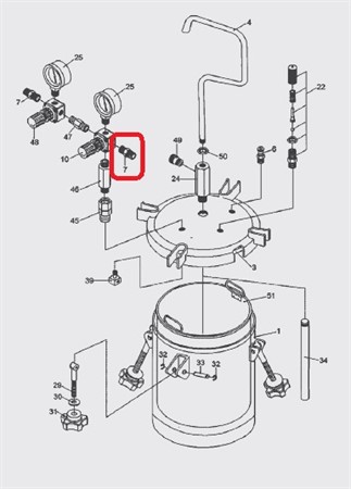 Air Inlet Joint / Outlet Joint G1/4"